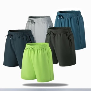 Short de sport d'entraînement pour hommes short de basket-ball de gymnastique personnalisé en gros en polyester ceinture élastique confortable et solide - Product Image 5