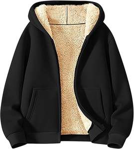 Veste d'hiver matelassée à capuche légère pour homme, avec capuche amovible et fermeture éclair, vêtements d'hiver pour homme, logo personnalisé - Product Image 2