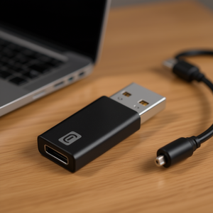 Adaptador USB-C a ACARADAPTERK Negro para Auto y Cable para Computadora - Product Image 3