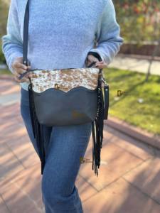 Nuevo Bolso de Mano con Flecos de Piel de Vaca, Bolso Elegante de Cuero Genuino, Oferta, Bolsos Bohemios Multiusos para Mujer - Product Image 5