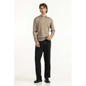 เสื้อสเวตเตอร์ผู้ชายทรงปกติ MN-SWT-WS25-200 B แบบถักมีฮู้ด ลายพิมพ์และโลโก้สำหรับฤดูใบไม้ร่วงและฤดูใบไม้ผลิ - Product Image 4