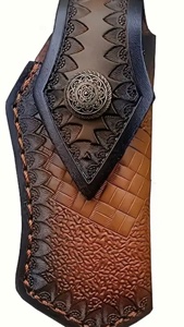 Funda para Cuchillo de cuero genuino hecha a mano al por mayor, trampa portátil para animales para supervivencia de caza, gran colección hecha en la India - Product Image 6
