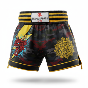 Pantalones Cortos de Muay Thai y Kickboxing para Hombre con Logotipo Personalizado SFANA SPORTS, Cómodos, Duraderos, de Secado Rápido, para Entrenamiento de MMA, Boxeo y Gimnasio - Product Image 5