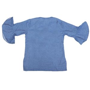 Kurti en jean brodé pour filles - Bleu - Product Image 3