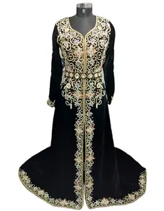 이슬람 웨딩 모로코 takchita 카프 탄 손으로 장식 웨딩 takchita 모로코 카프 탄 드레스 2022