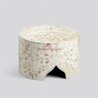 Support à gâteau en bambou écologique, non toxique, fait main, avec cœur en nacre, 1 pièce, pour la présentation de desserts et pâtisseries, Vietnam