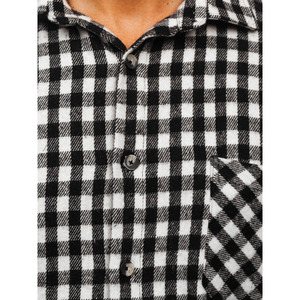 Chemise en flanelle respirante 100 % coton TIGHTERFIT pour homme et femme, rouge/noir, doublée, grandes tailles, pour l'hiver/l'été, style motard et café racer - Product Image 4