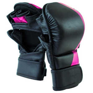 Gants de MMA demi-doigts de haute qualité, nouveaux gants de boxe et d'entraînement en cuir extensible du fabricant - Product Image 3