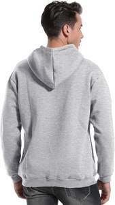 Sudadera con capucha con cremallera para hombre Sudadera de algodón con cremallera frontal completa Ropa de calle de moda cálida de invierno con Capucha con cordón - Product Image 4