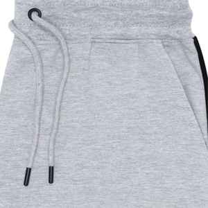 Grey Plain Cross Pocket Knit Pajama Cotton Spandex Soft Stretch <b>Lounge</b> <b>Pants</b> Relaxed Fit with Drawstring Waist Side Pockets - Product Image 3