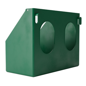Mangeoire à pigeons montée avec barre de support solide et 2 compartiments pour faciliter l'accès aux recharges d'alimentation - Product Image 6