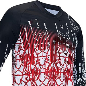 Jersey de Ciclismo de Montaña con Diseño Digital Personalizado - Mezcla de Poliéster/Algodón Transpirable y de Secado Rápido, Personalizable, Unisex para Adultos - Product Image 4