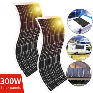 แผงโซลาร์เซลล์แบบยืดหยุ่นชนิดโมโนคริสตัลไลน์ซิลิคอน 100W สำหรับขายส่ง OEM ปรับแต่งจำนวนเซลล์ได้ มีให้เลือกตั้งแต่ 100W-525W - Product Image 4