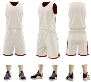 Maillot et short de basketball haut de gamme, tissu léger, respirant et à séchage rapide, vêtements d'équipe en gros - Product Image 3