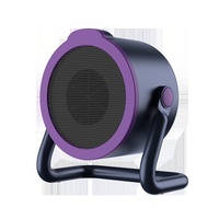 Chauffe-ventilateur silencieux en céramique PTC pour bureau, circulation d'air, réglage multi-niveaux, chauffe-pieds électrique portable pour la maison, le bureau et le dortoir
