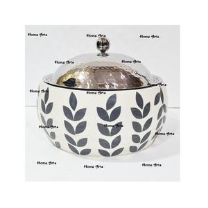 Olla caliente de trabajo MOP de diseñador con tapa martillada de acero inoxidable, olla caliente de forma redonda, cazuela de tamaño personalizado - Product Image 5