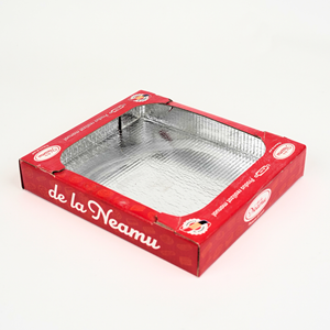Custom Printed Window <b>Cake</b> Box with Food Grade Inner Liner Corrugated <b>Board</b> Rigid Boxes Rectangle Shape Matt Lamination - Product Image 4