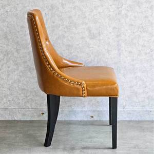 Traditional/Midcentury Tufted <b>Dining</b> <b>Chair</b> with Solid Wood Legs & PU Leather Upholstery (GA68028) - Product Image 5