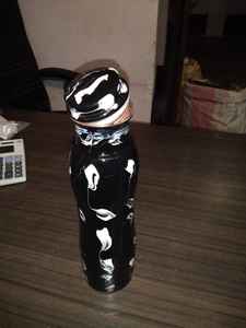 Bouteille d'eau en cuivre classique traditionnelle ayurvédique, fabriquée à la main en Inde, bouteille d'eau en cuivre de luxe fantaisie - Product Image 4