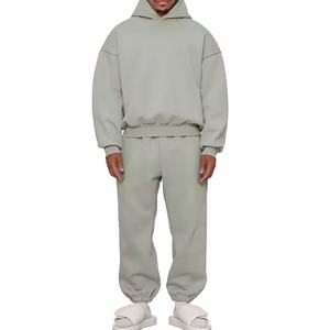 Survêtement d'été en coton 100% pour hommes Deux pièces Vêtements de sport Survêtements pour hommes - Product Image 1