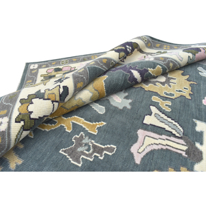 Tapis mur à mur en laine filée à la main de haute qualité avec motif floral à poils coupés pour un usage domestique - Product Image 5