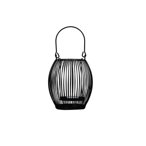 Black Powder Coated Wood <b>Candle</b> <b>Holders</b> <b>Lanterns</b> & Jars for Home & Garden for Christmas & Wedding Decorations - Product Image 2