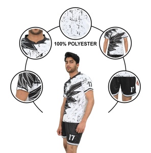 ชุดฟุตบอล Blaze Fight Wear แบบสั่งทำพิเศษ เสื้อเจอร์ซีย์พิมพ์ลายดิจิตอล ระบายอากาศได้ดี ป้องกันรังสียูวี น้ำหนักเบา ผลิตจากผ้าโพลีเอสเตอร์ 100% - Product Image 5