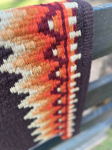 Western Show Horse Saddle Blanket Diseño de Nueva Zelanda Manta de sillín de lana hecha a mano Top Wool Saddle Pad Size - Product Image 2