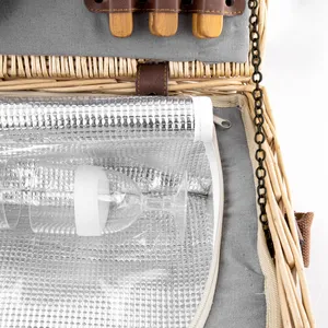 Cesto da Picnic in Porcellana Personalizzato con Accessori, Categoria Prodotto: Cesto in Vimini - Product Image 4