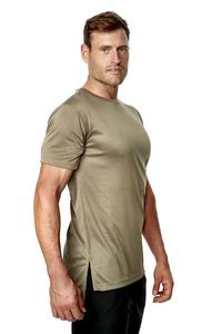 เสื้อยืดผู้ชายคุณภาพสูง ผสมโพลีเอสเตอร์/คอตตอน สไตล์สตรีทแวร์ ทรงบ็อกซี่ โอเวอร์ไซส์ เป็นมิตรกับสิ่งแวดล้อม ระบายอากาศได้ดี รับสกรีนลายตามสั่ง - Product Image 4