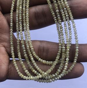 ลูกปัดอัญมณีสีเหลืองอ่อนธรรมชาติขนาด2มม. 3มม. 4มม. ผ่านการรับรองจาก IGI - Product Image 4