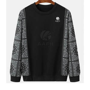 เสื้อสเวตเชิ้ตผู้ชายผ้าฝ้ายผสมกันลม  รับสกรีนโลโก้ เสื้อสเวตเชิ้ตผู้ชายแห้งเร็ว - Product Image 1