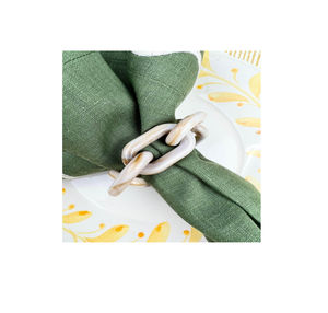 Servilleteros de resina y forma redonda al por mayor para restaurante de bodas y pieza de diseño con producto de venta - Product Image 3