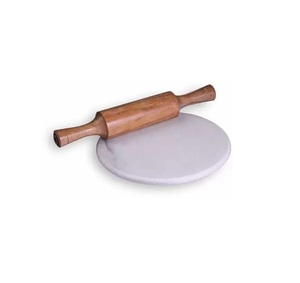 Planche à rouler moderne en marbre et épingle en bois Planche à rouler Roti en marbre vert/Planche à rouler Chapati à bas prix - Product Image 2