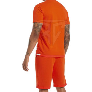 Conjunto de Camisetas de Entrenamiento Personalizadas para Hombre, 100% Algodón, Transpirable, Casual, Talla Grande para Uso en Exteriores, Diseño Sólido, Colores Personalizados, Logotipo - Product Image 4