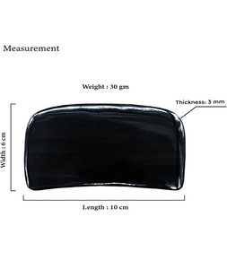 เครื่องมือนวดกัวซาทำจากเขาควายธรรมชาติสีดำผลิตภัณฑ์ดูแลสุขภาพที่มีเอกลักษณ์เฉพาะสไตล์สัตว์ตรงอินเดียอาเกต - Product Image 4