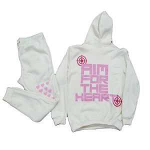 Streetwear lourd à logo personnalisé coupe régulière pantalon de survêtement et sweat à capuche 100% coton Ensemble survêtement pour unisexe - Product Image 1