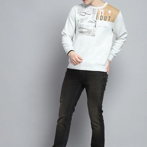 Sudadera básica de algodón mezclado con logotipo personalizado, sudadera de tela de rizo Premium, Sudadera negra Lisa a la moda, sudadera de hombre de alta calidad - Product Image 5