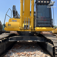 Excavatrice sur chenilles Komatsu PC450 de 45 tonnes, grande pelle minier lourde avec moteur SAA6D125E5, excavatrice de construction japonaise d'occasion