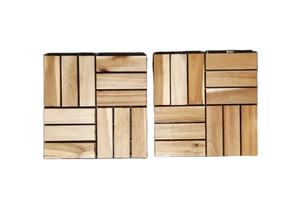 Baldosas de Madera de Acacia Vietnamita para Terraza Exterior, Resistentes al Agua, Antideslizantes, Contemporáneas, Encajables, 300x300mm, Ecológicas, con Certificación FSC - Product Image 6