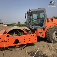 Compacteur vibrant à tambour unique HAMM 3625HT d'occasion, poids de travail 25 tonnes, marque allemande d'origine, compacteur de grande taille