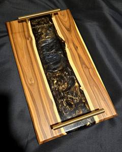 เขียงไม้ & จานเสิร์ฟทรงสี่เหลี่ยมผืนผ้าทนทานหนา12มม. - Product Image 1