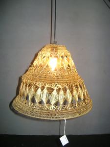 Lámpara colgante de diseño E27 para decoración del hogar, alambre de hierro candelabro de tejido a mano, lámpara colgante de techo para sala de estar - Product Image 6