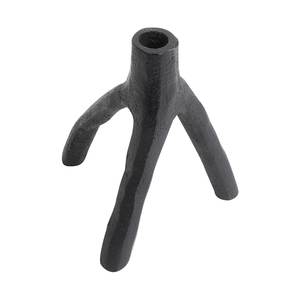 Best Quality Modern <b>Black</b> Finished Candle Stick <b>Holder</b> Top Selling Aluminum Material with Wood Glass for Contemporary Homes - Product Image 4