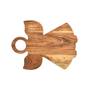 Planche à découper en forme d'angle en bois d'acacia Planche de préparation de cuisine durable avec finition naturelle pour usage domestique ou professionnel - Product Image 2