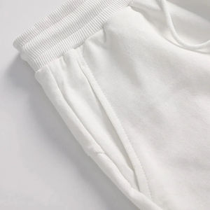 2025 été mode haute qualité coton hommes décontracté Shorts cordon taille confortable noir blanc asiatique taille L-5XL genou longueur - Product Image 5