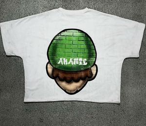 T-shirt pour homme 100% coton Design Your Own Logo Couleur unie Manches courtes Col rond Slim Color Block 260 Grammes Surdimensionnés - Product Image 2