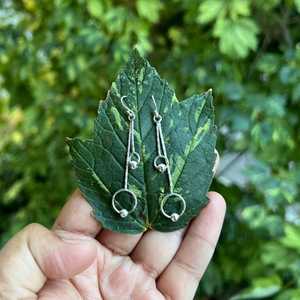 Boucles d'oreilles pendantes en plaqué or en argent sterling 925 Bijoux de mariage et de fête à la mode Cadeau parfait pour les femmes - Product Image 3