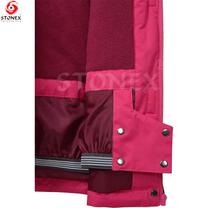 Chaqueta de esquí para mujer Abrigo de nieve de invierno cálido Bolsillos con cremallera a prueba de nieve Chaquetas de nieve con Capucha ajustable - Product Image 5