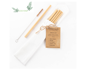 หลอดดูดทำจากไม้ไผ่ธรรมชาติ100%-หลอดดื่มเป็นมิตรต่อสิ่งแวดล้อมและย่อยสลายได้ทางชีวภาพหลอดไม้ไผ่ขายส่งพร้อมโลโก้แบบกำหนดเอง - Product Image 5